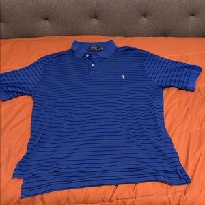 Polo by Ralph Lauren Royal Blue Black Striped Polo